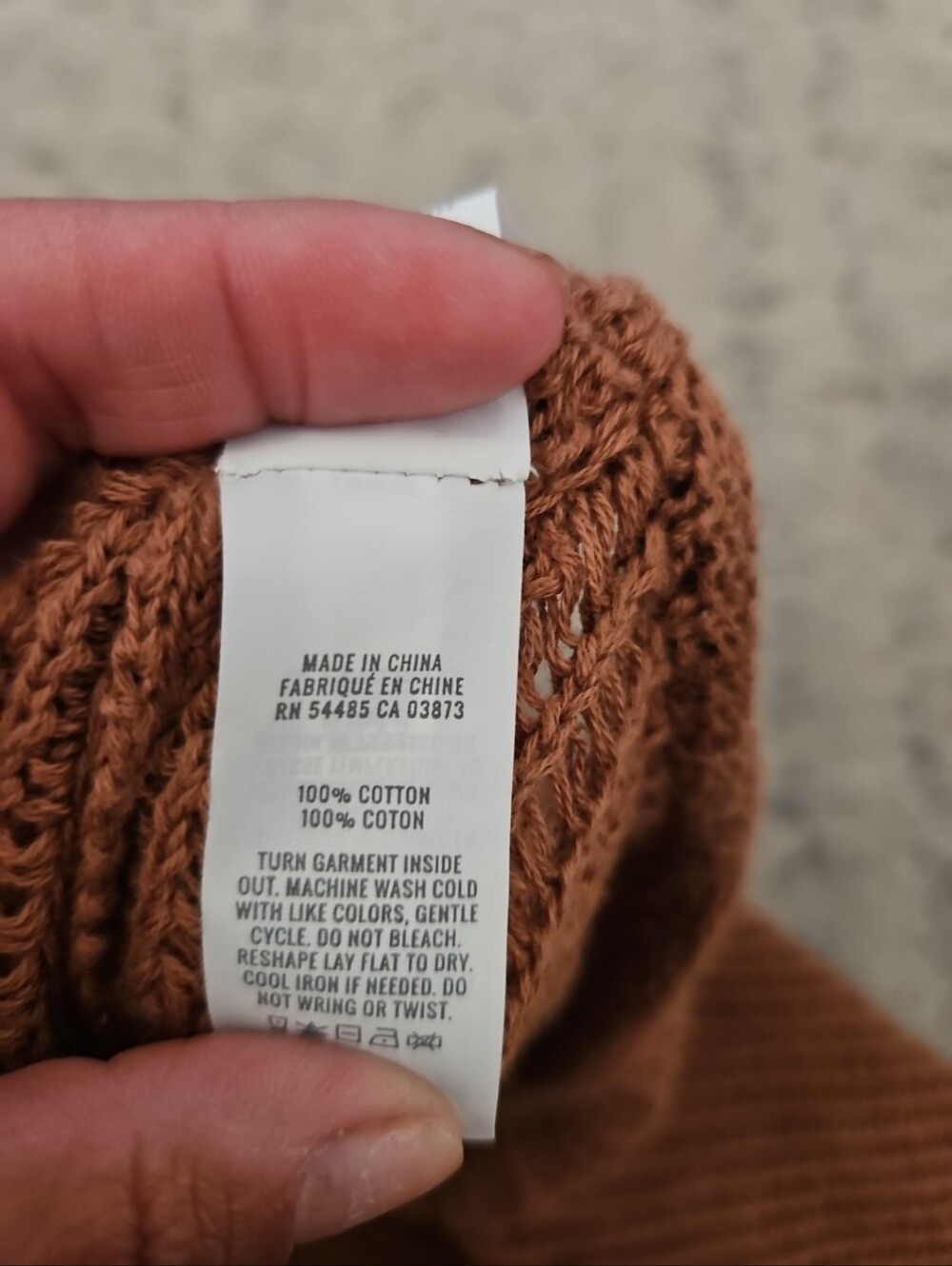 Aerie Womens Brown Crochet Wrap Tie Lightweight Beach Sarong In Horizon L/XL - Picture 8 of 10